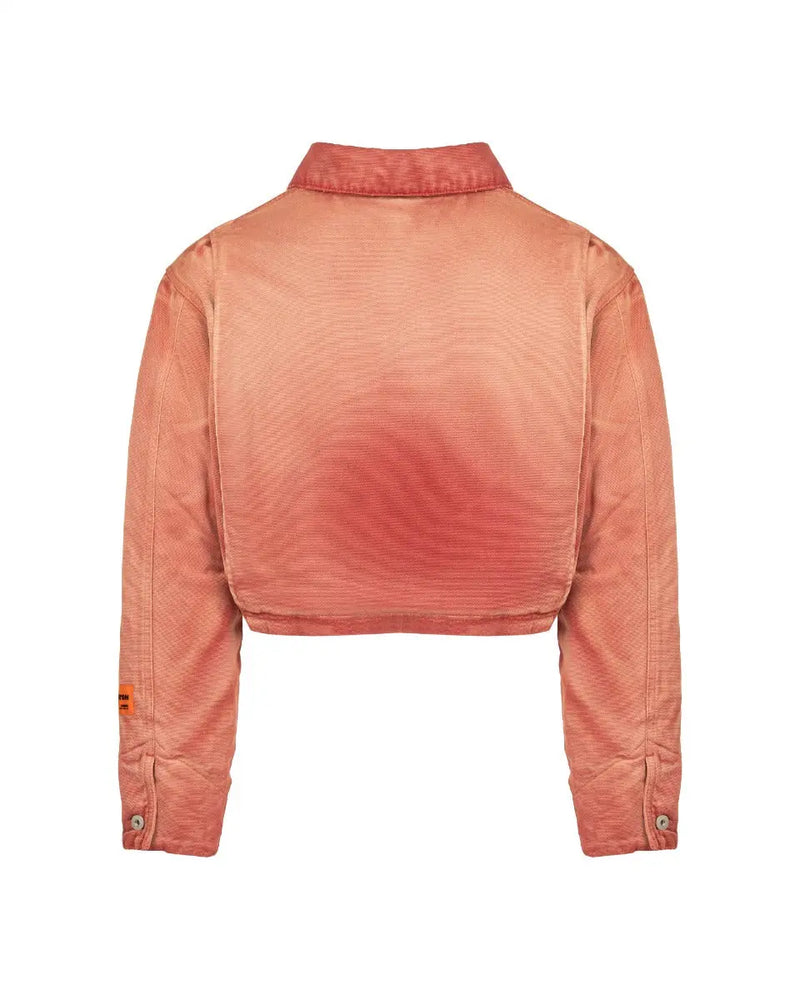 Heron Preston S.T.F.U. distressed faded canvas jacket thumbnail