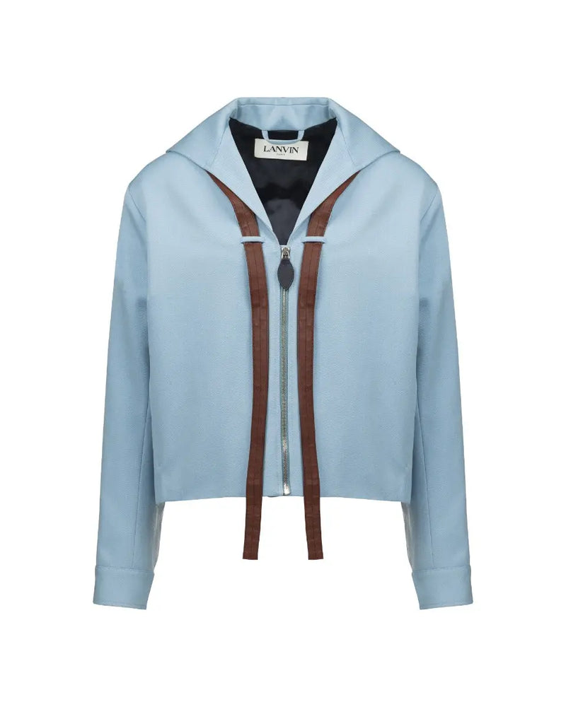 Lanvin draped collar short jacket thumbnail