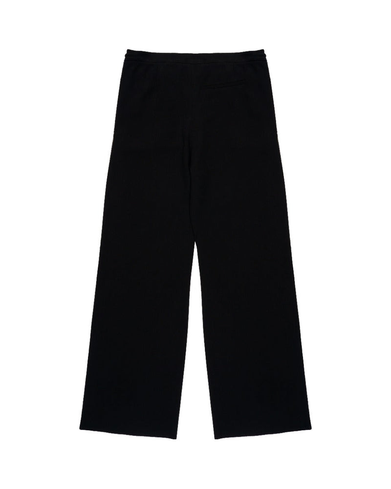 Loewe black georgette raw-edge pants thumbnail