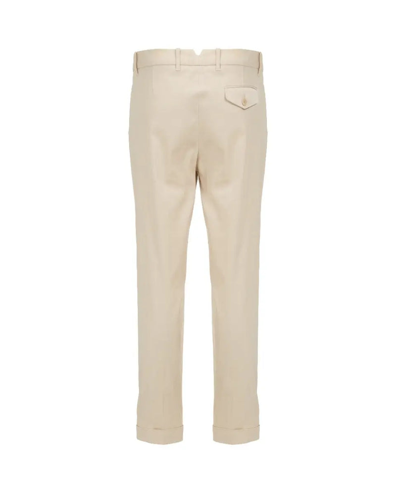 Loro Piana pleated formal off-white pants thumbnail