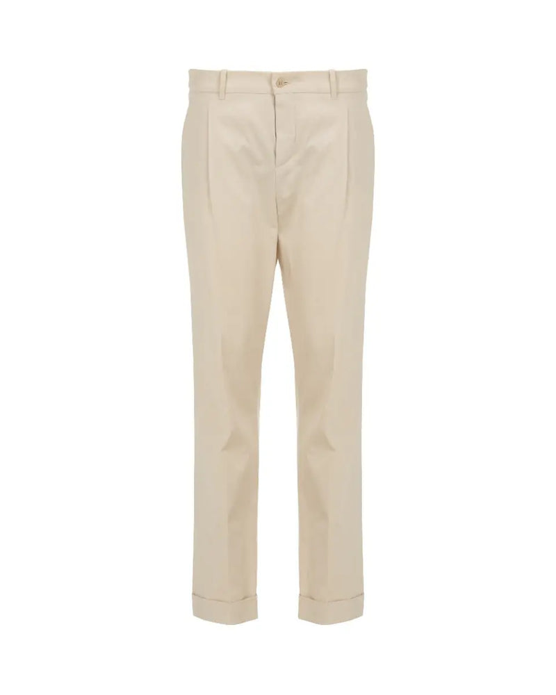 Loro Piana pleated formal off-white pants thumbnail
