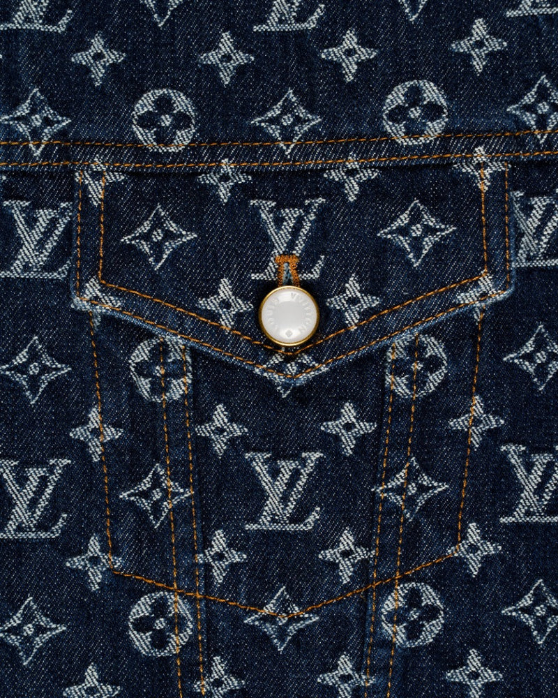 Louis Vuitton Monogram jacquard denim jacket thumbnail