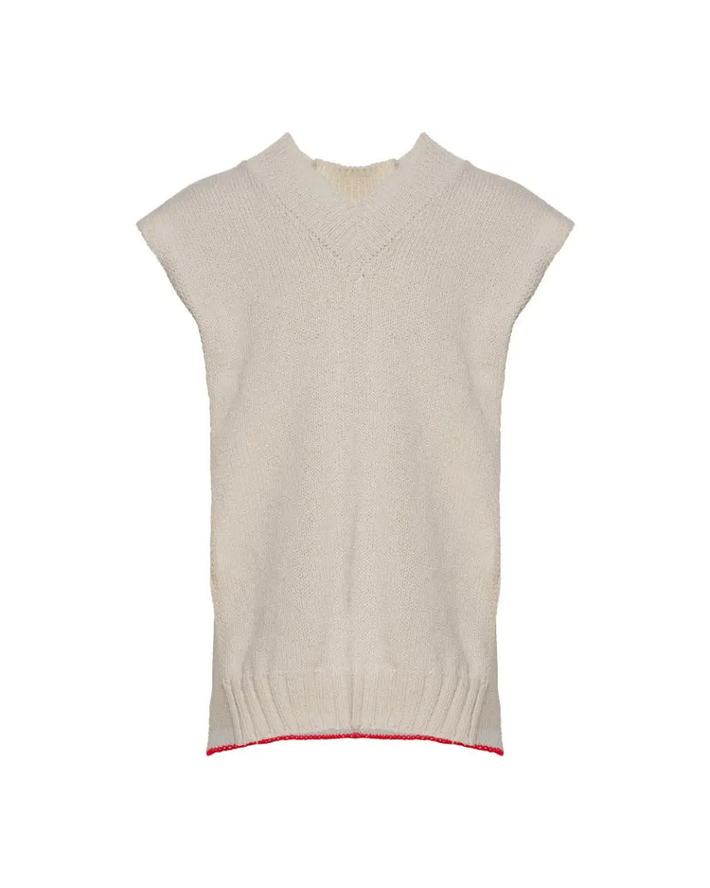 Maison Margiela 10 v-neck poncho knitted vest thumbnail
