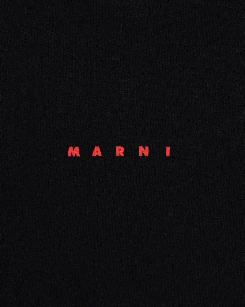 Marni Felpe chest logo black long sleeve t-shirt thumbnail