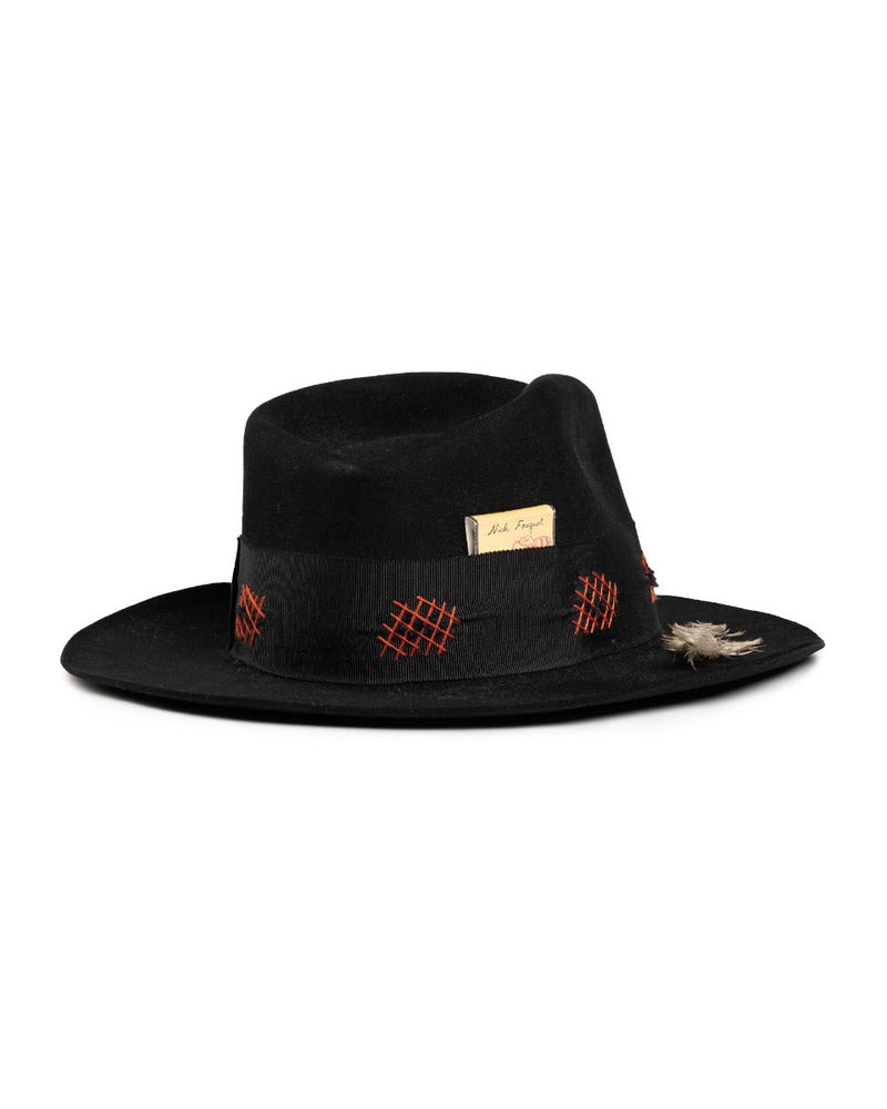 Nick Fouquet Landron Matches felted beaver fur black hat thumbnail