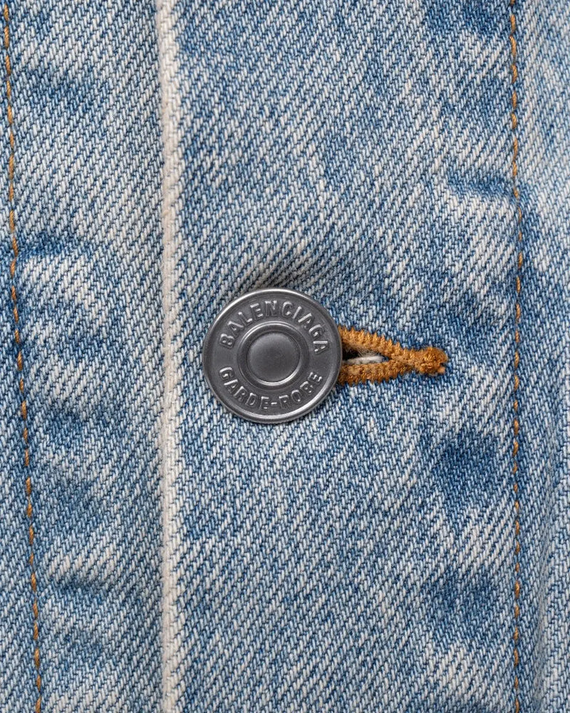 Balenciaga Garde-Robe Hourglass washed jeans jacket thumbnail