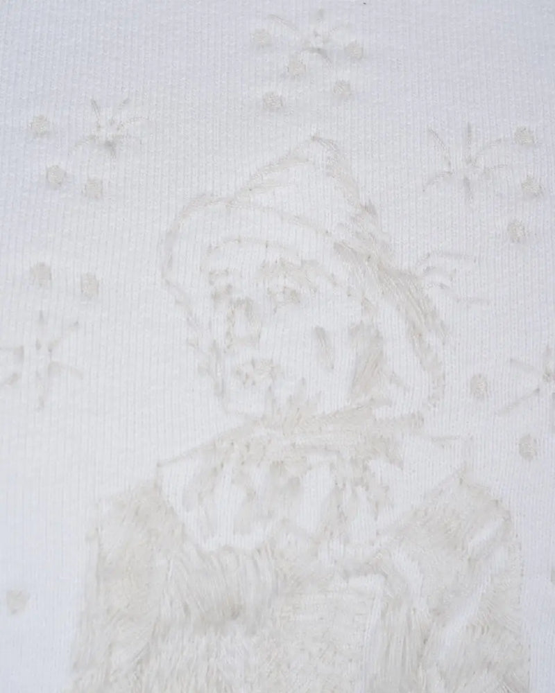 Louis Vuitton "Visit OZ" embroidered white crewneck thumbnail