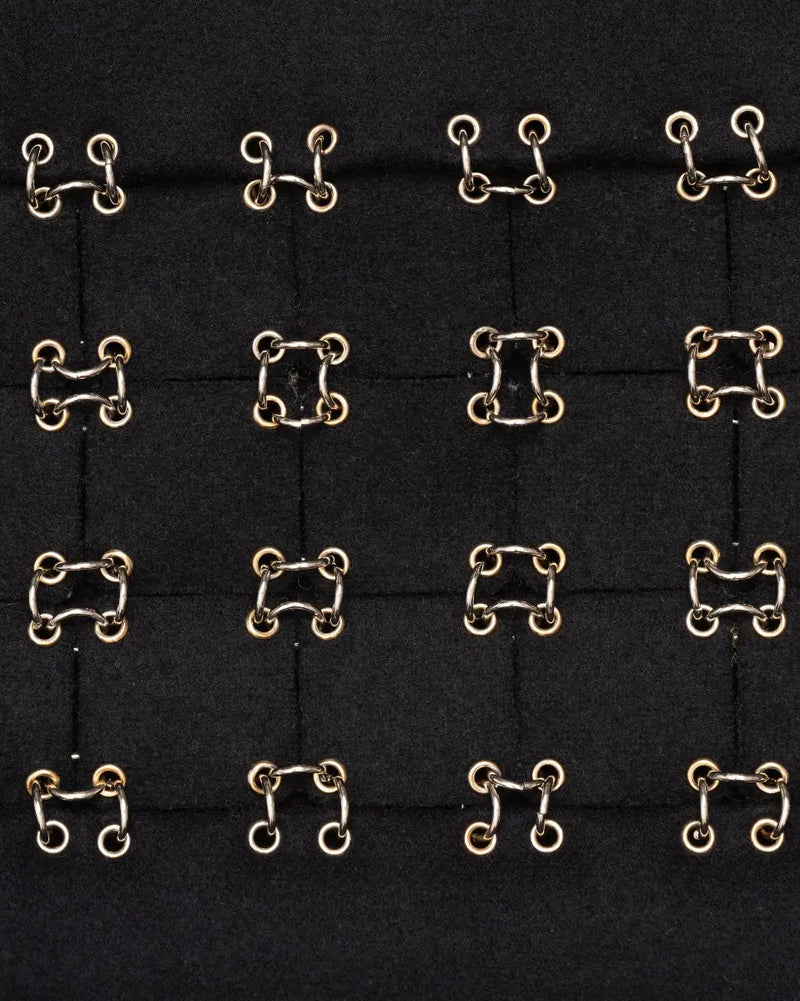 Paco Rabbane pierced wool pea coat thumbnail