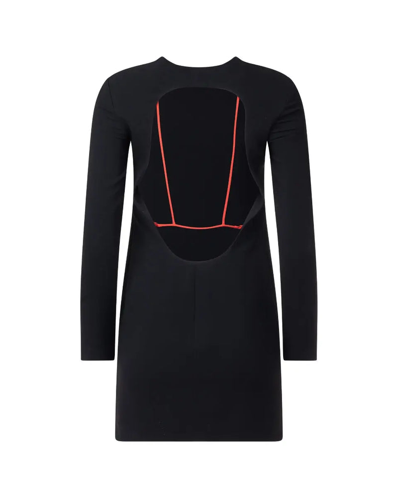 Alexander Wang open-back red strings long sleeve dress thumbnail
