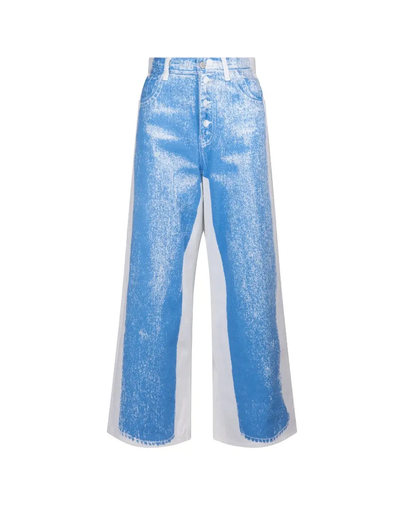 Maison Margiela MM6 Trompe-l'oeil blue jeans thumbnail
