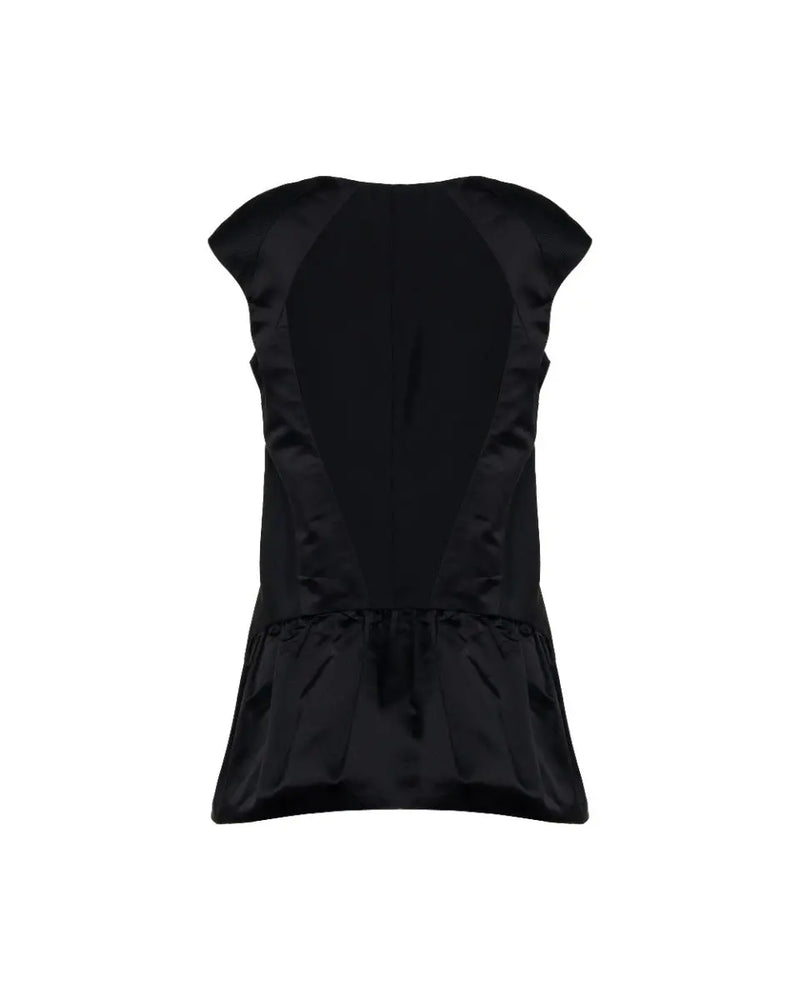 Prada geometric-cut silk top thumbnail