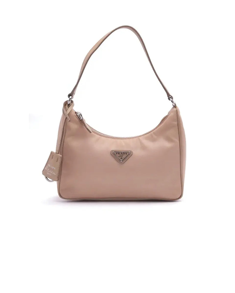 Prada Hobo beige nylon bag thumbnail