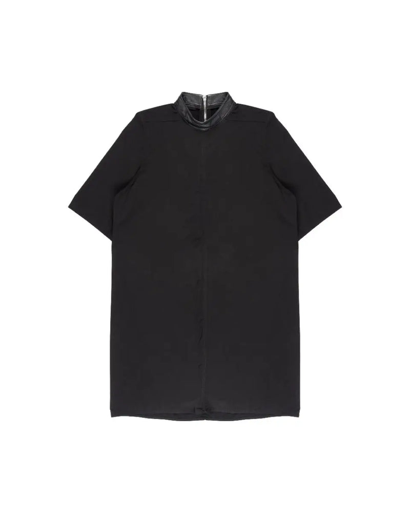 Rick Owens "FAUN" leather collar pull-over tunic shirt thumbnail