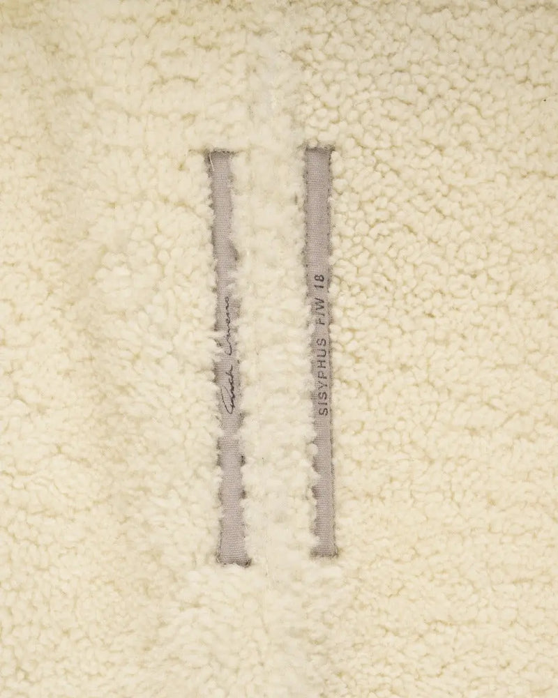 Rick Owens "SISYPHUS" lamb leather shearling bomber jacket thumbnail