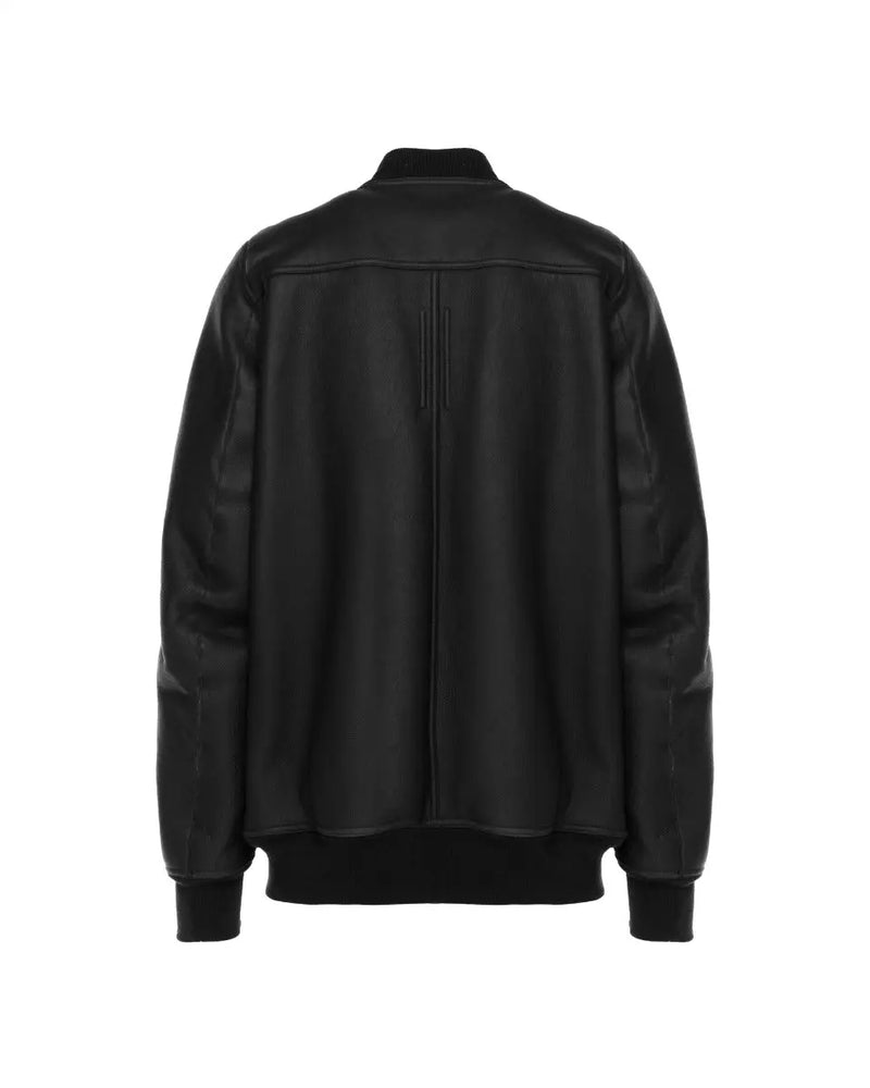 Rick Owens "SISYPHUS" lamb leather shearling bomber jacket thumbnail