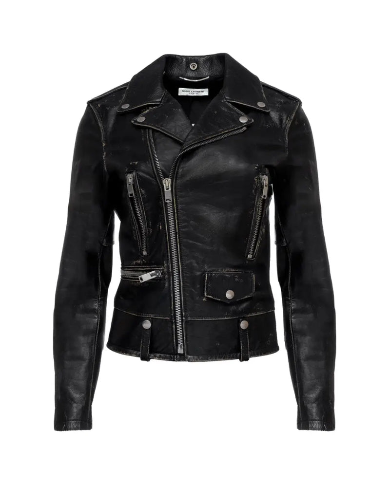 Saint Laurent "Surf Sound" L01 distressed leather biker jacket thumbnail