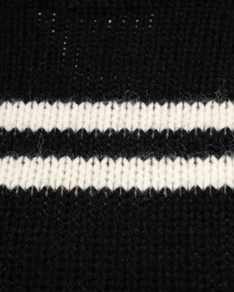 Saint Laurent black two-striped sweater thumbnail