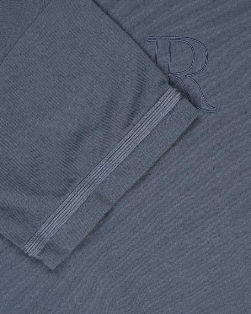 Dior x Stone Island oversized compass logo grayish blue t-shirt thumbnail