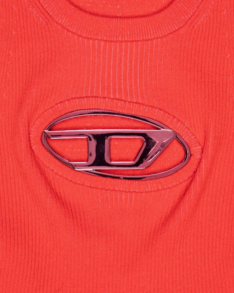 Diesel by Glenn Martens D-logo oval cut-out tank top t-shirt thumbnail