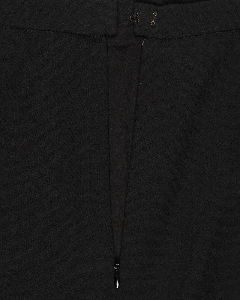 Chanel black wool mini skirt thumbnail