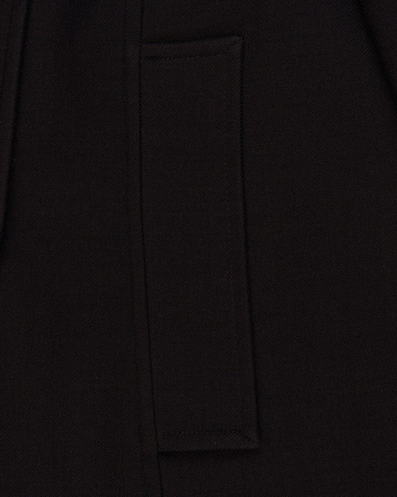 Valentino RED double-breasted stretch cotton black coat thumbnail