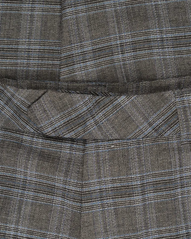 Vetements grey checked baggy suit pants thumbnail