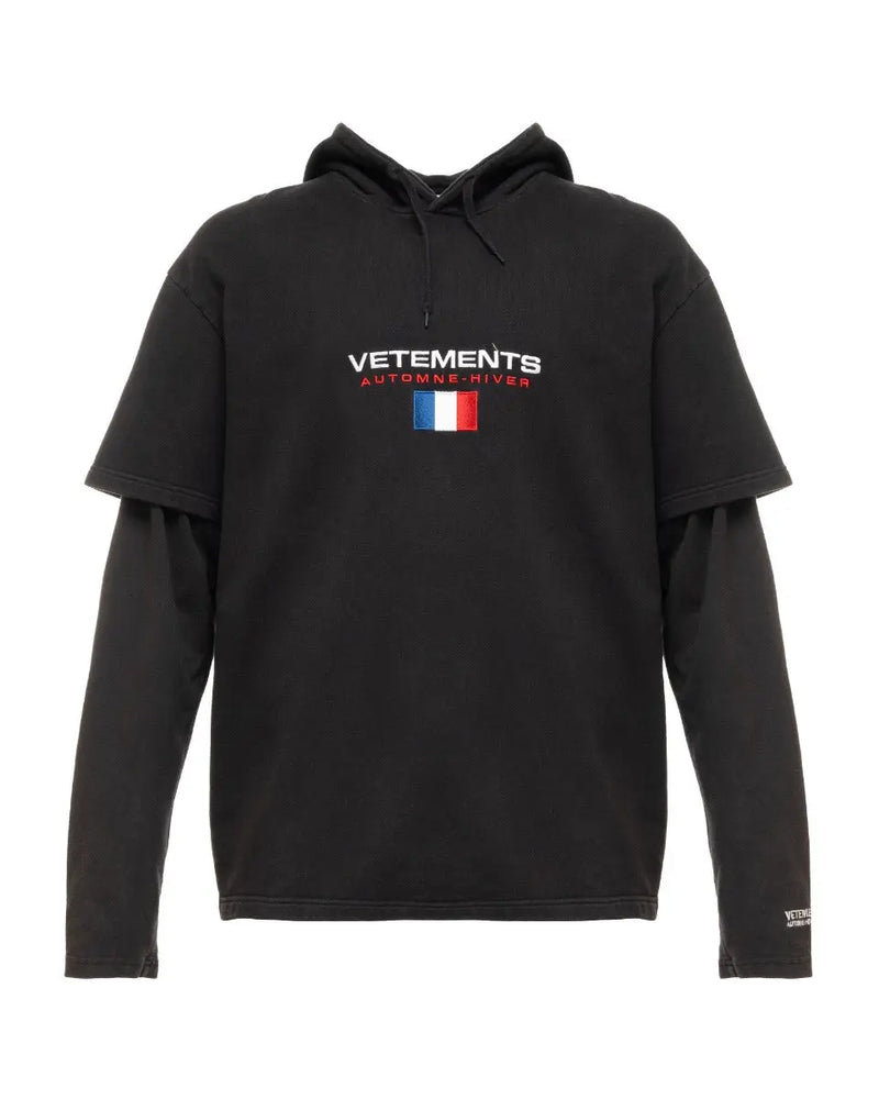 Vetements Flag double layered hoodie thumbnail