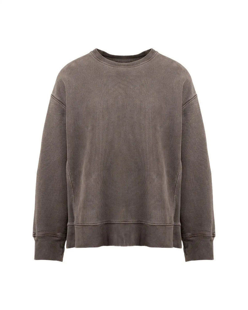 Yeezy Season 3 garment-dyed crewneck grey sweatshirt thumbnail