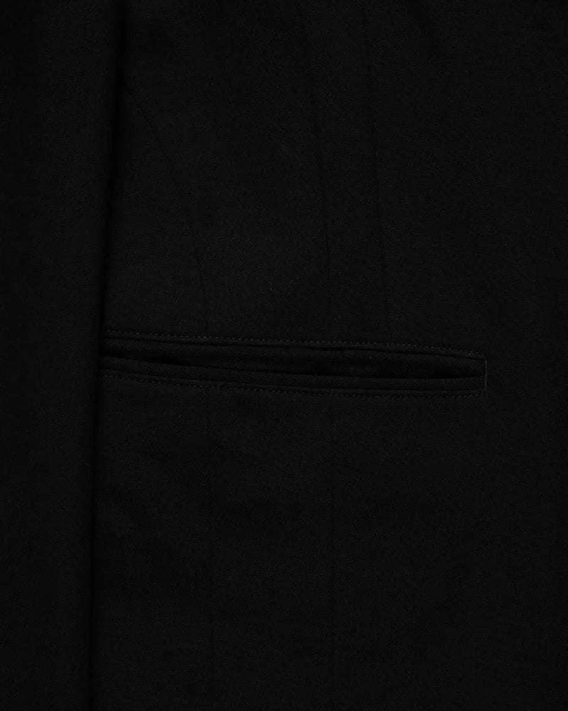 Yohji Yamamoto POUR HOMME dual fabric gabardine blazer jacket thumbnail
