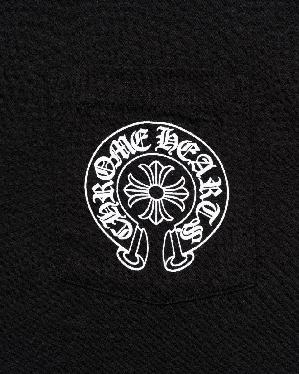 Chrome Hearts Las Vegas Exclusive Horseshoe Logo Pocket T-Shirt