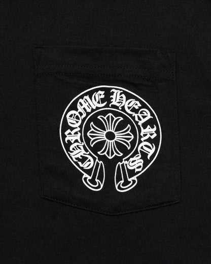 Chrome Hearts Las Vegas Exclusive Horseshoe logo pocket t-shirt Chrome Hearts