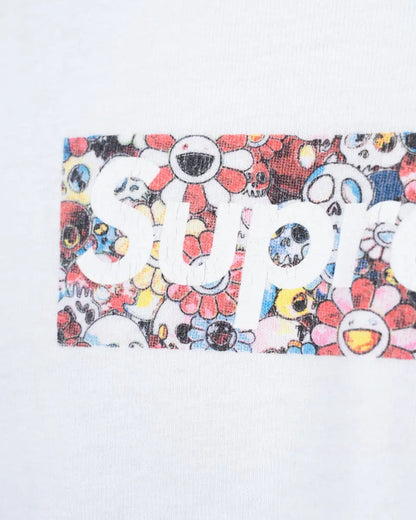 Supreme Takashi Murakami "COVID-19 Relief Fund" box logo white t-shirt Supreme
