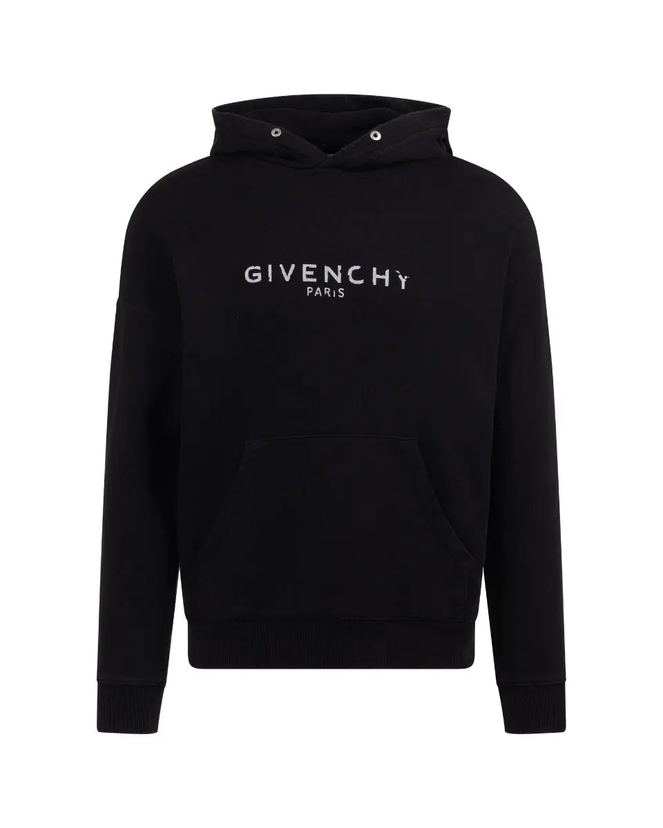 Givenchy distressed logo hoodie Givenchy