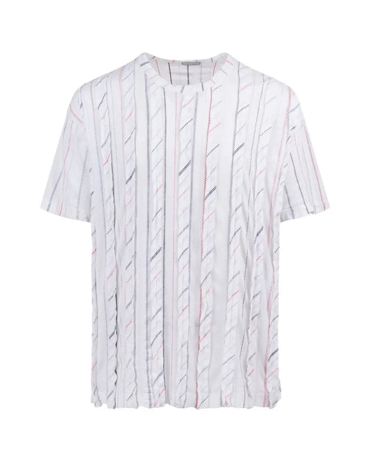 Comme des Garçons Homme rugged stripe t-shirt COMME des GARÇONS