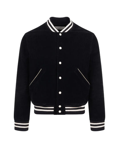 Celine back-patch corduroy teddy jacket Celine