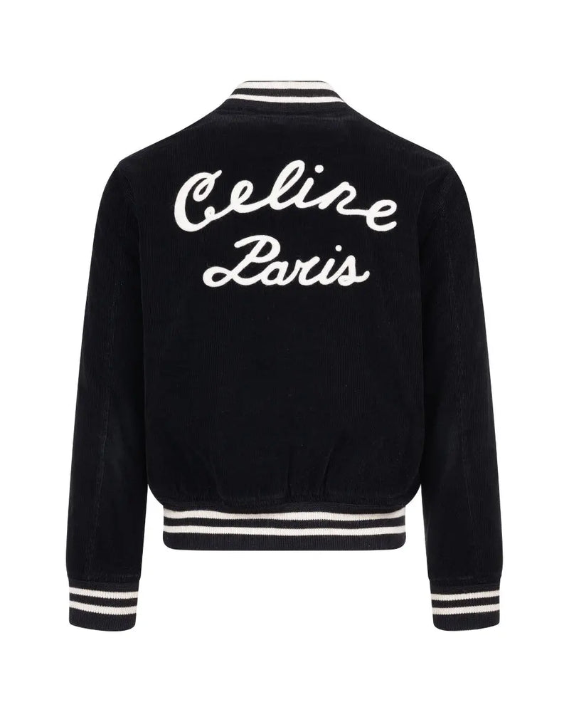 Celine back-patch corduroy teddy jacket thumbnail