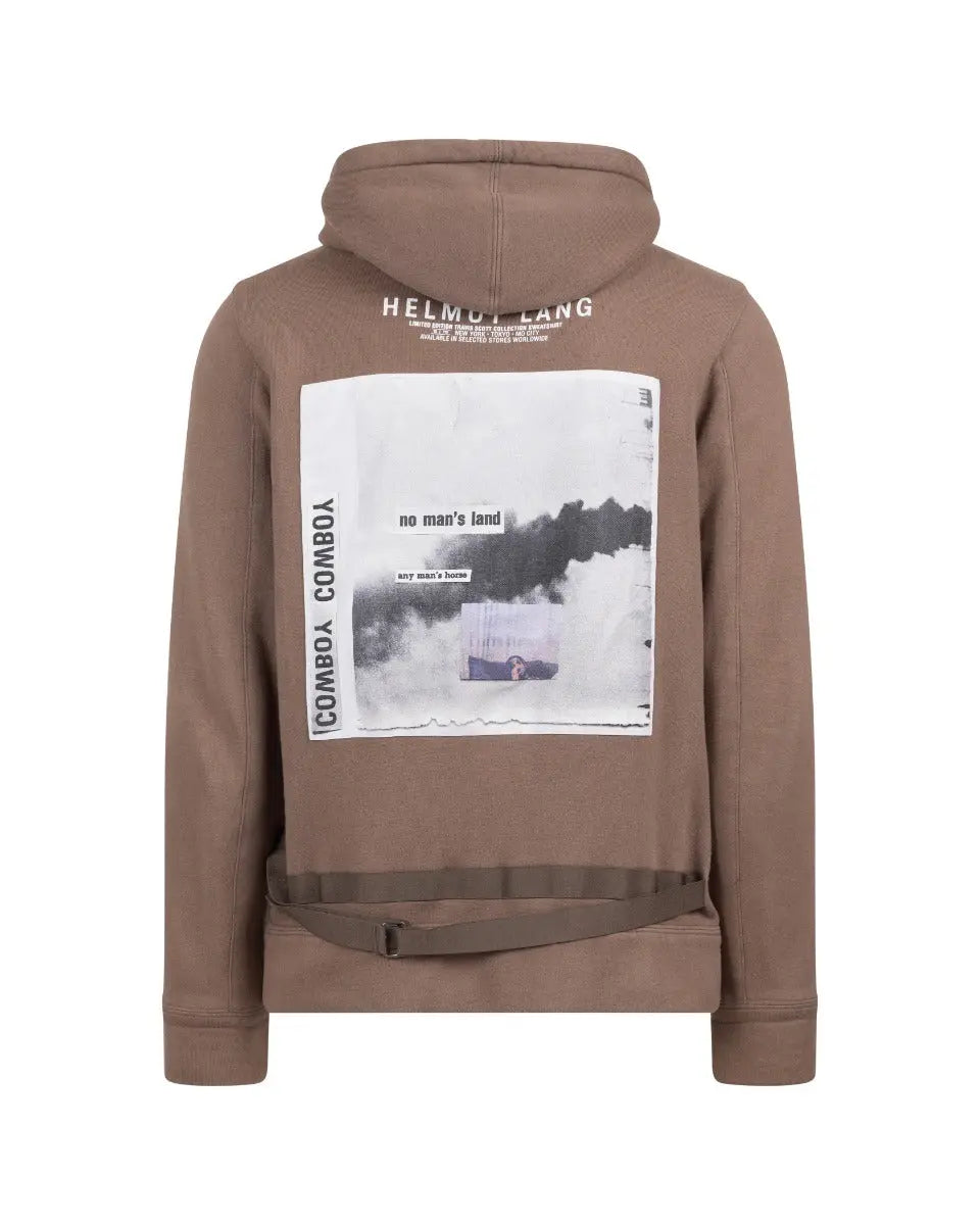 Helmut Lang x Travis Scott smoke patch zip-up hoodie