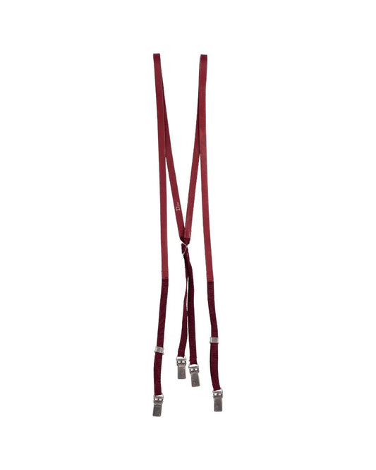 Dior Homme "The world was a mess, but his hair was perfect" red leather suspenders Dior