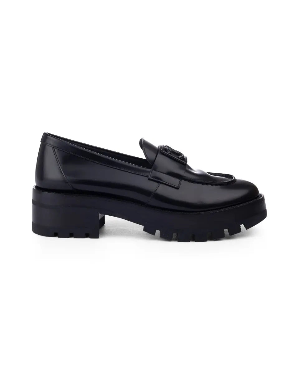 Chanel "CC" platform loafers Chanel
