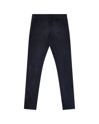 Saint Laurent D02 black low-waist skinny jeans Saint Laurent