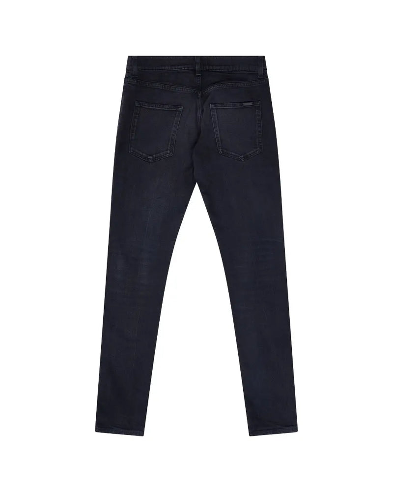 Saint Laurent D02 black low-waist skinny jeans thumbnail
