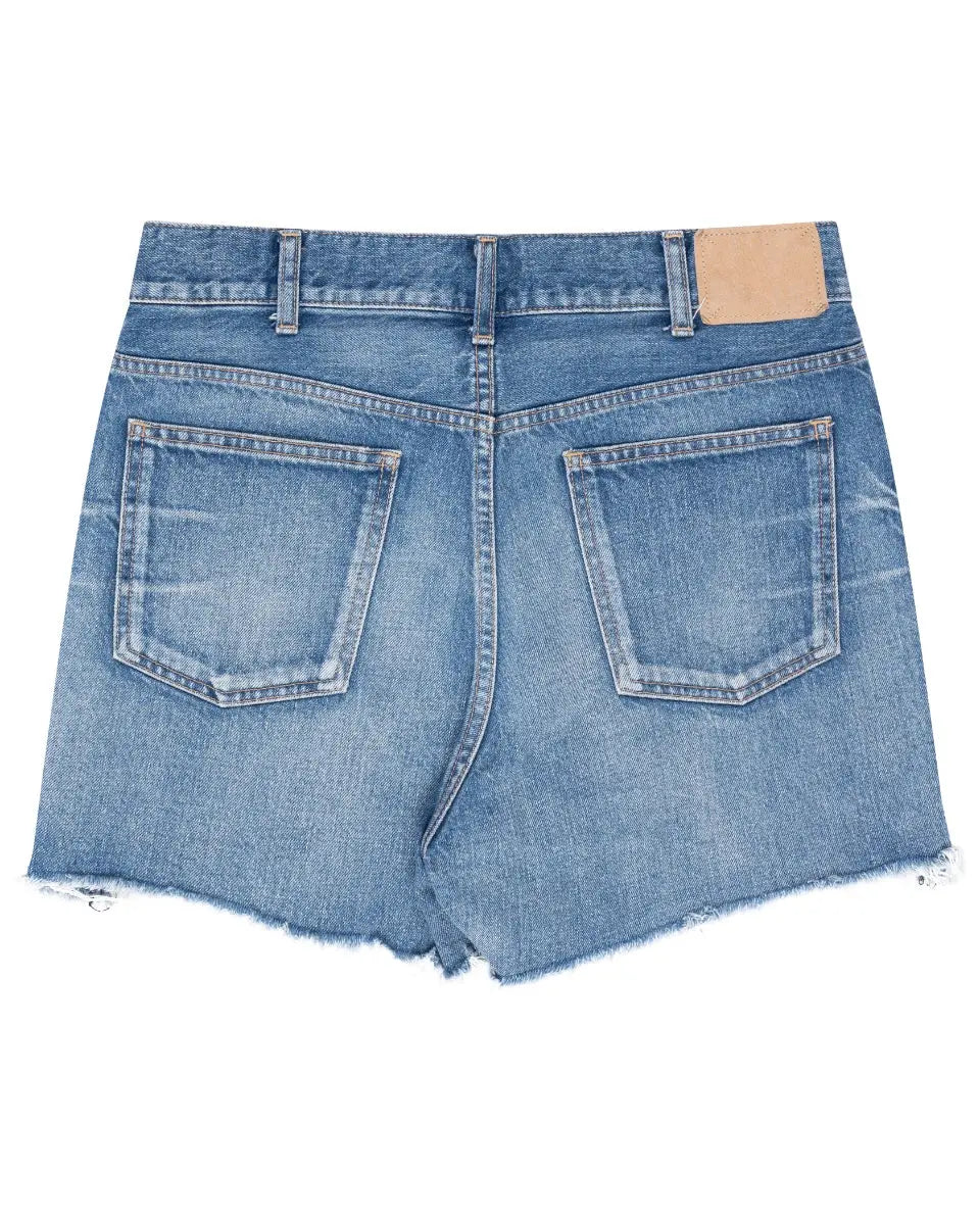 Celine Skate washed denim shorts