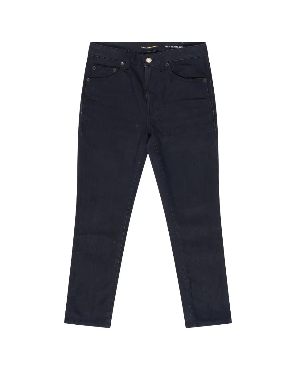 Saint Laurent D05 black skinny mid-rise jeans