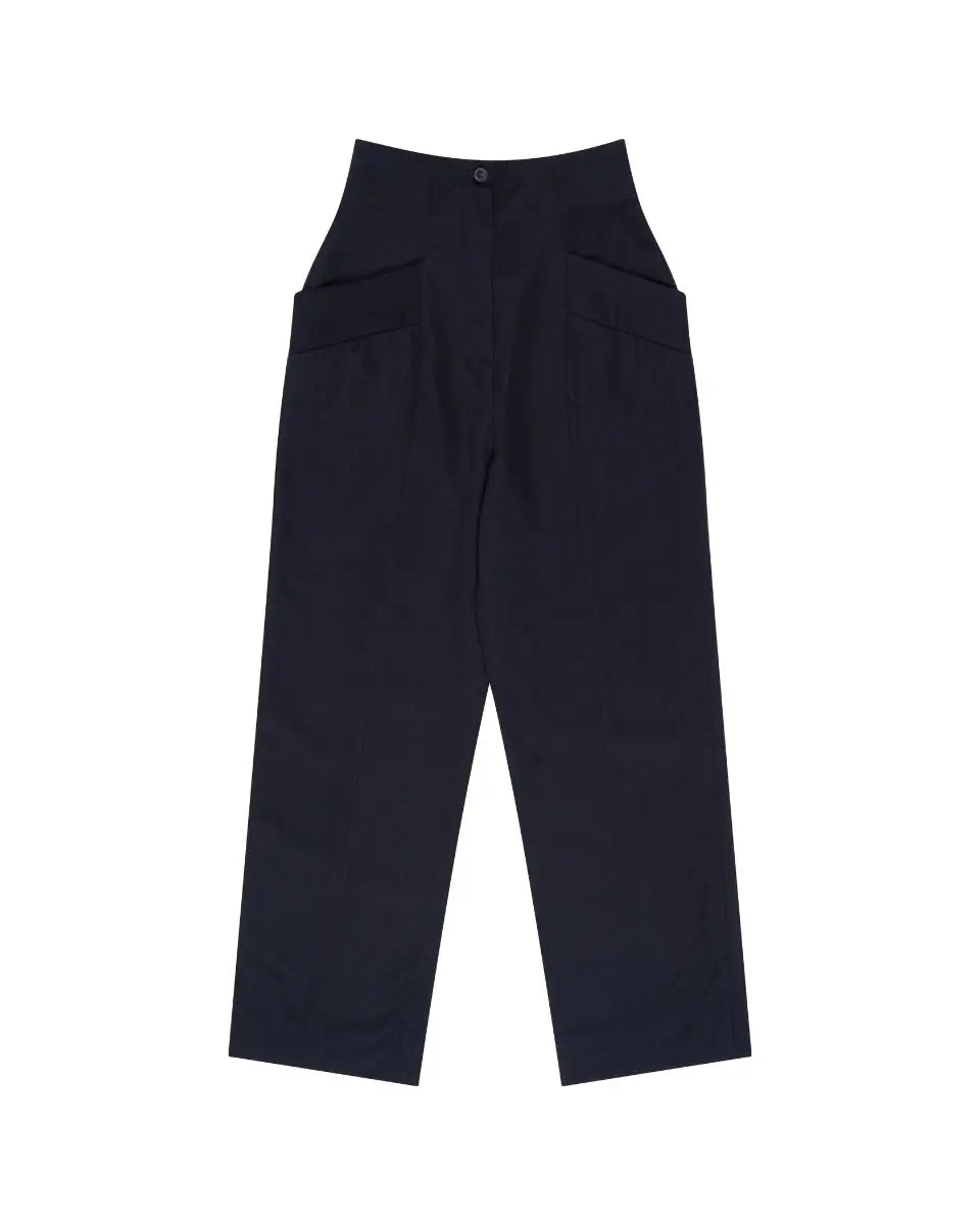 Lieve Van Gorp black high-waist pants