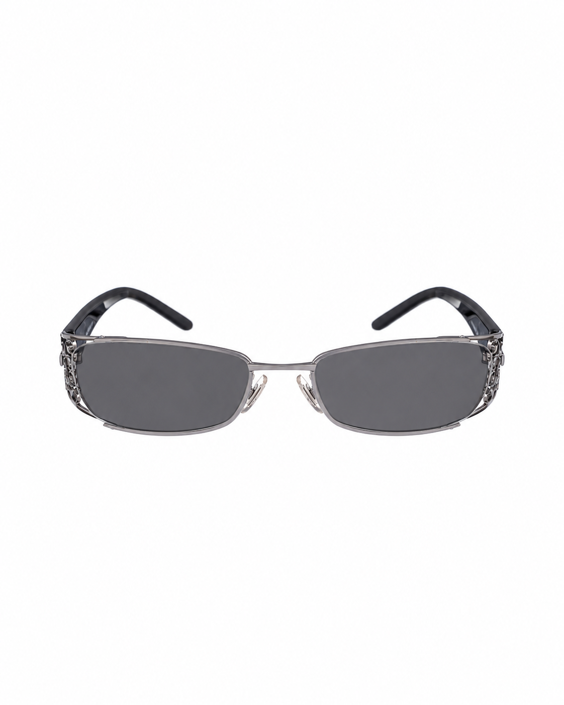 Yves Saint Laurent 00s Black Glasses with Antique Details