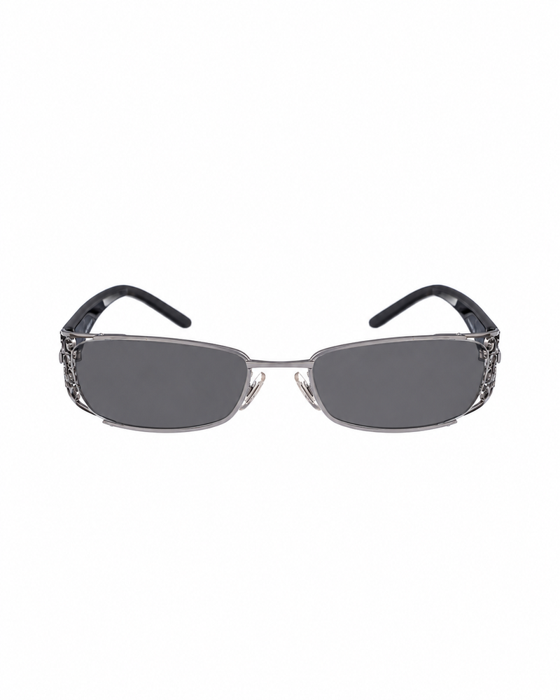 Yves Saint Laurent 00s Black Glasses with Antique Details thumbnail