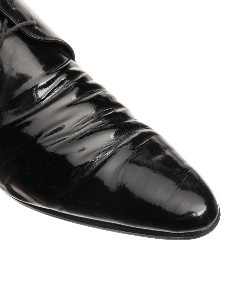 Yves Saint Laurent lakierowane buty oxford derby