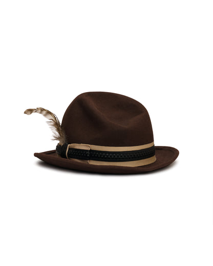 A Child of the Jago Brown Felt Fedora