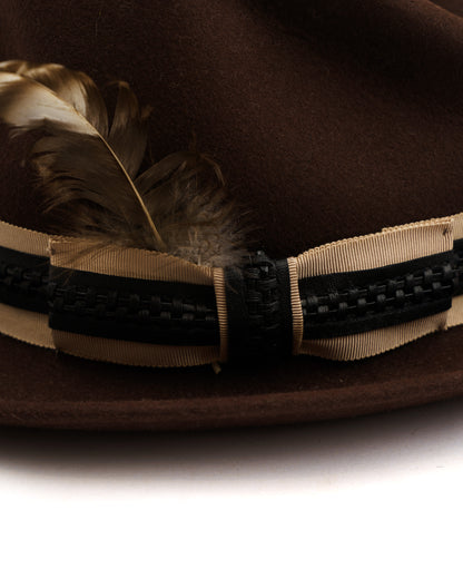 A Child of the Jago Brown Felt Fedora
