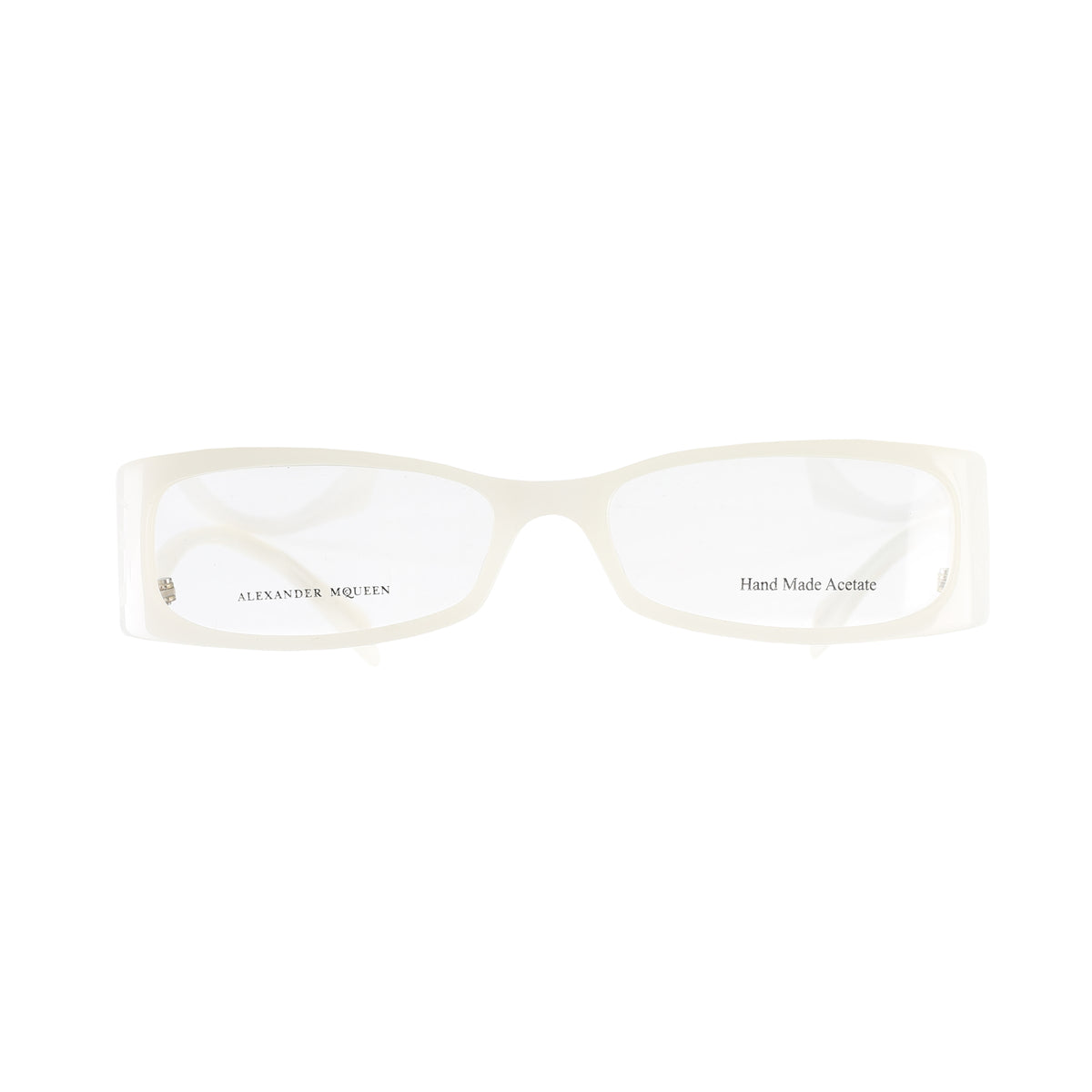 Alexander McQueen ’00s Milky White Flat Glasses